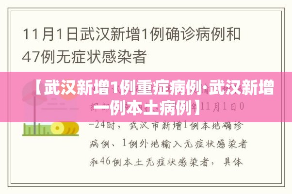 【武汉新增1例重症病例·武汉新增一例本土病例】 【武汉新增1例重症病例·武汉新增一例本土病例】