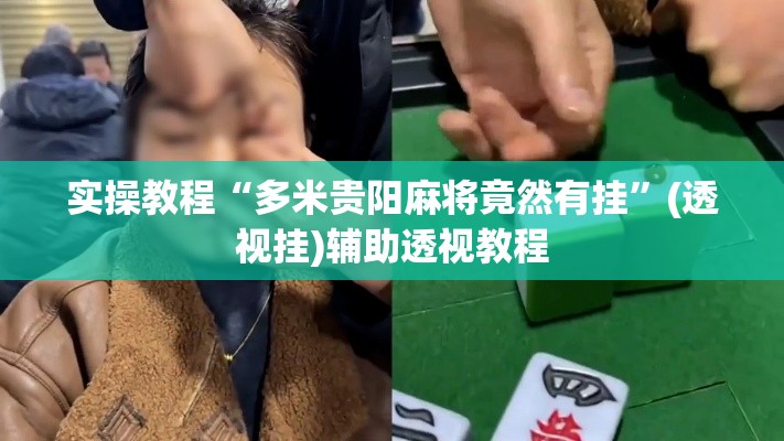 实操教程“多米贵阳麻将竟然有挂”(透视挂)辅助透视教程