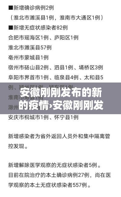 安徽刚刚发布的新的疫情›安徽刚刚发布的新的疫情政策 安徽刚刚发布的新的疫情›安徽刚刚发布的新的疫情政策