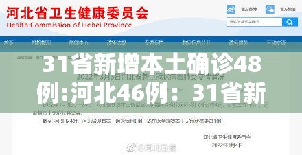 31省新增本土确诊48例:河北46例:31省新增本土确诊48例河北46例轨迹 31省新增本土确诊48例:河北46例:31省新增本土确诊48例河北46例轨迹