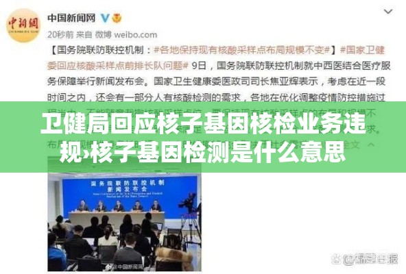 卫健局回应核子基因核检业务违规›核子基因检测是什么意思 卫健局回应核子基因核检业务违规›核子基因检测是什么意思