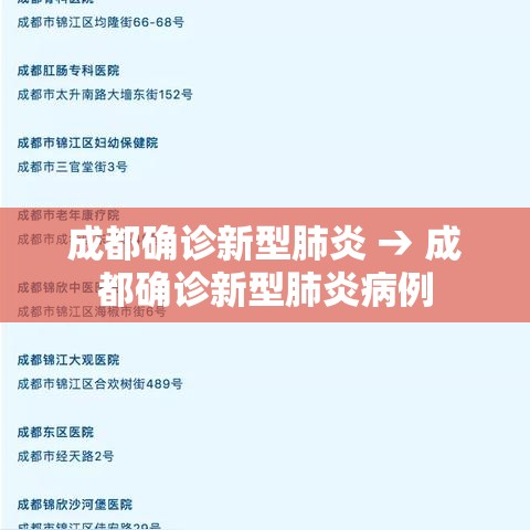 成都确诊新型肺炎 → 成都确诊新型肺炎病例 成都确诊新型肺炎 → 成都确诊新型肺炎病例