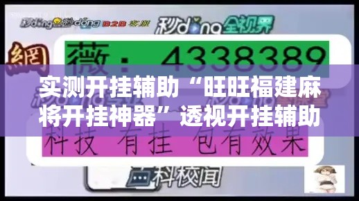 实测开挂辅助“旺旺福建麻将开挂神器	”透视开挂辅助教程