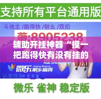辅助开挂神器“摸一把跑得快有没有挂的	”透视开挂辅助教程