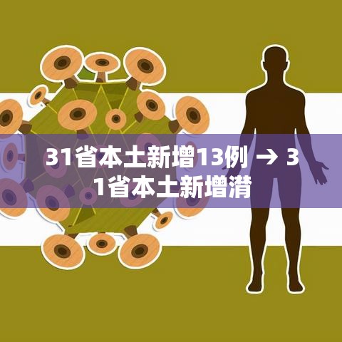 31省本土新增13例 → 31省本土新增潸