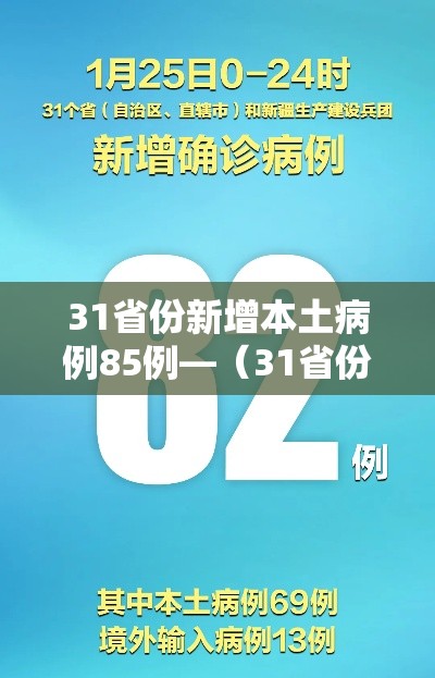 31省份新增本土病例85例—（31省份新增本土确诊71例）