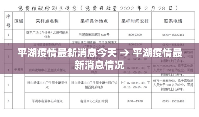 平湖疫情最新消息今天 → 平湖疫情最新消息情况 平湖疫情最新消息今天 → 平湖疫情最新消息情况
