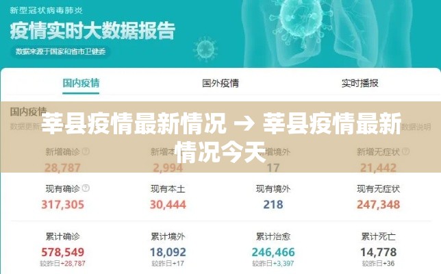 莘县疫情最新情况 → 莘县疫情最新情况今天