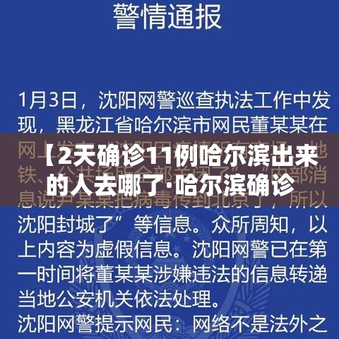 【2天确诊11例哈尔滨出来的人去哪了·哈尔滨确诊病人行动轨迹】 【2天确诊11例哈尔滨出来的人去哪了·哈尔滨确诊病人行动轨迹】