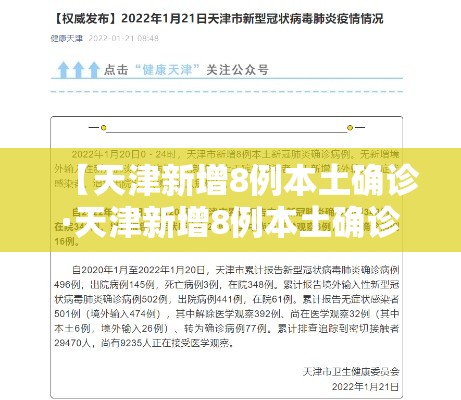 【天津新增8例本土确诊·天津新增8例本土确诊病例】