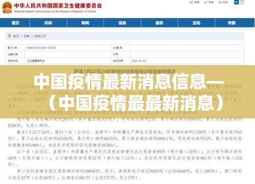 中国疫情最新消息信息—(中国疫情最最新消息) 中国疫情最新消息信息—(中国疫情最最新消息)