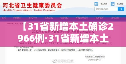 【31省新增本土确诊2966例·31省新增本土确诊93例】