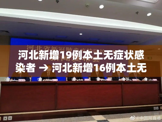 河北新增19例本土无症状感染者 → 河北新增16例本土无症状 河北新增19例本土无症状感染者 → 河北新增16例本土无症状