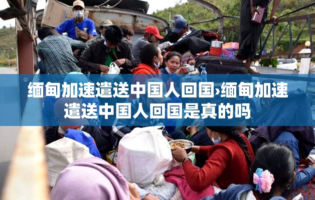 缅甸加速遣送中国人回国›缅甸加速遣送中国人回国是真的吗 缅甸加速遣送中国人回国›缅甸加速遣送中国人回国是真的吗