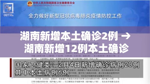 湖南新增本土确诊2例 → 湖南新增12例本土确诊 湖南新增本土确诊2例 → 湖南新增12例本土确诊
