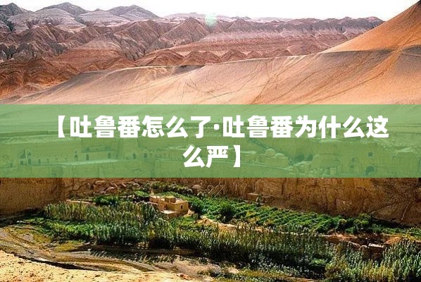 【吐鲁番怎么了·吐鲁番为什么这么严】 【吐鲁番怎么了·吐鲁番为什么这么严】