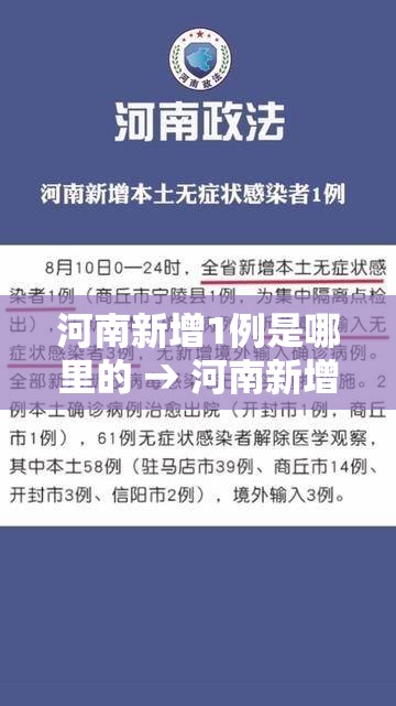 河南新增1例是哪里的 → 河南新增1例是哪里的病例 河南新增1例是哪里的 → 河南新增1例是哪里的病例