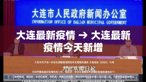 大连最新疫情 → 大连最新疫情今天新增