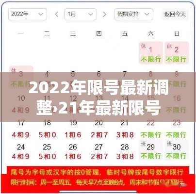2022年限号最新调整›21年最新限号 2022年限号最新调整›21年最新限号