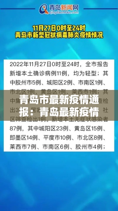 青岛市最新疫情通报：青岛最新疫情通报 新闻