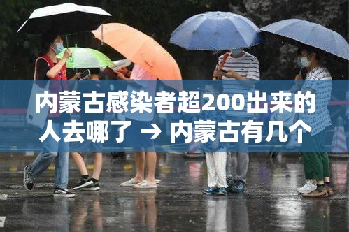 内蒙古感染者超200出来的人去哪了 → 内蒙古有几个人感染新型肺炎 内蒙古感染者超200出来的人去哪了 → 内蒙古有几个人感染新型肺炎