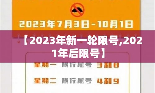【2023年新一轮限号,2021年后限号】 【2023年新一轮限号,2021年后限号】
