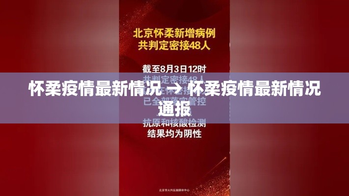 怀柔疫情最新情况 → 怀柔疫情最新情况通报 怀柔疫情最新情况 → 怀柔疫情最新情况通报